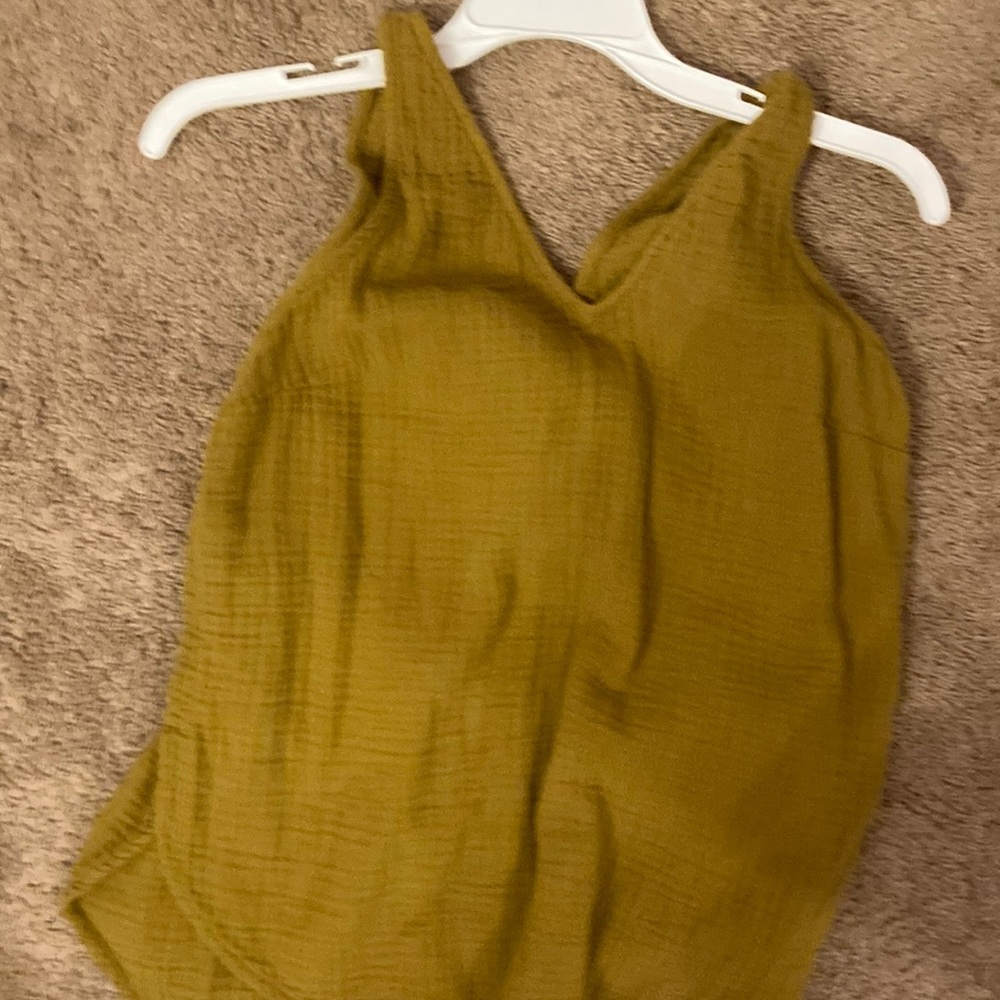 Old Navy mustard, yellow, tank top size small